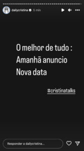 Queria ter ido ao 'Cristina Talks' e não conseguiu? Vem aí uma nova data
