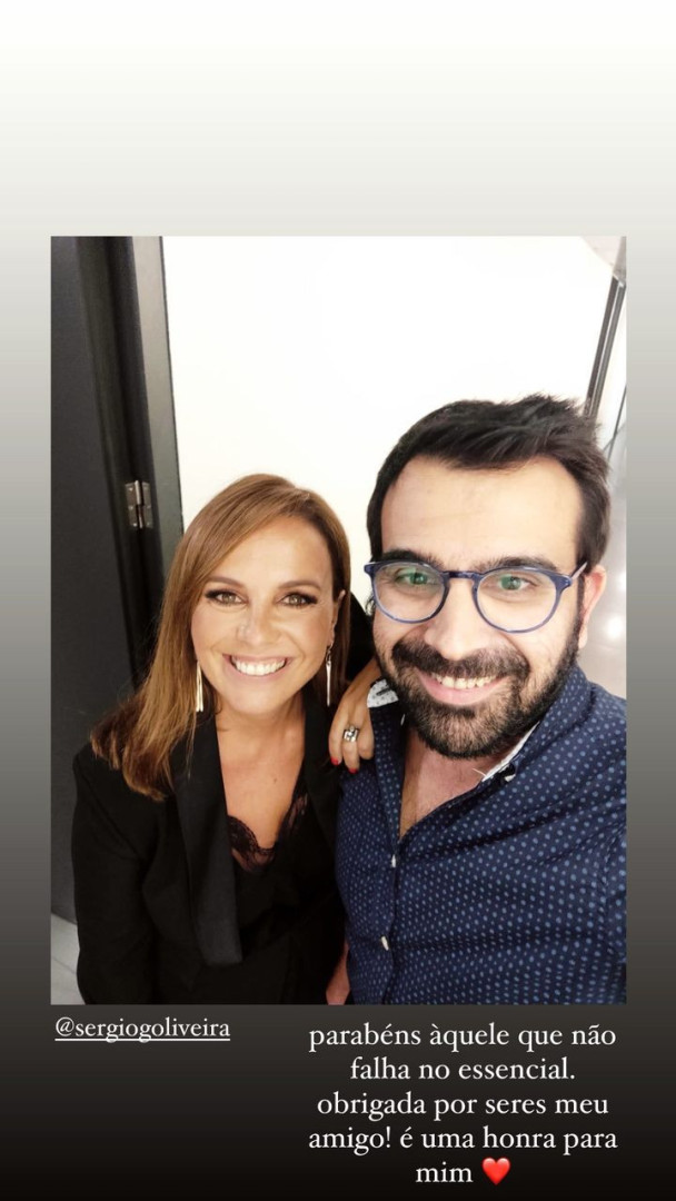 Tânia Ribas de Oliveira: "Obrigada por seres meu amigo. É uma honra"