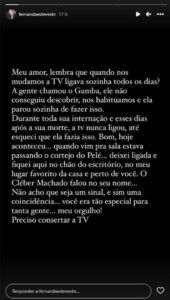 Viúva de Erasmo Carlos: TV ligou-se sozinha e ouviu o nome do cantor