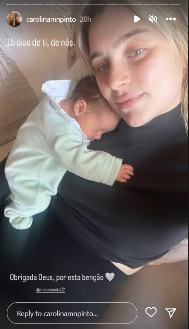 "15 dias de ti, de nós". Filha de Marco Costa faz as delícias da mãe