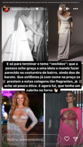 "Colagens". 'Pipoca' lamenta falta de ética de estilistas de Cristina