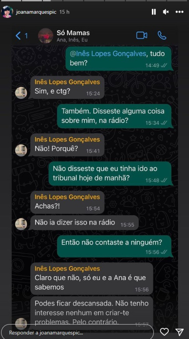 Joana Marques. Ida a tribunal e 'recriação' da polémica de Rúben da Cruz