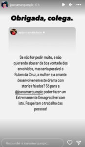 Joana Marques vai pegar na polémica com Rúben da Cruz? 'Pipoca' dá dica