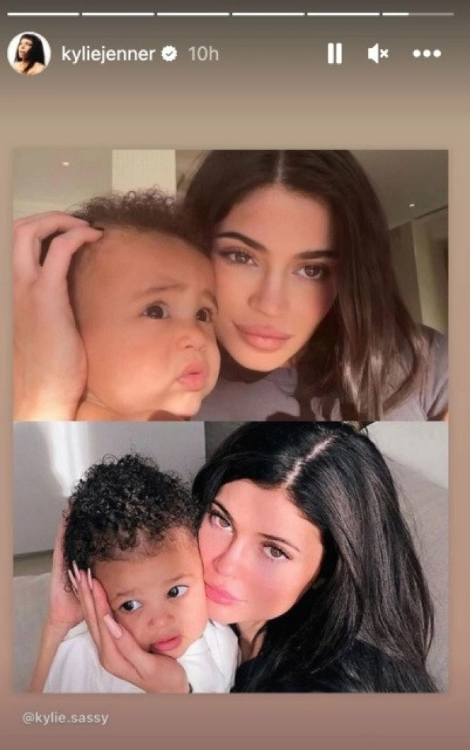 Kylie Jenner destaca semelhanças entre os filhos Stormi e Aire