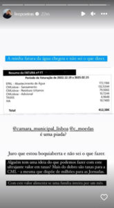 Leonor Poeiras chocada com valor da sua fatura da água: "Boquiaberta"