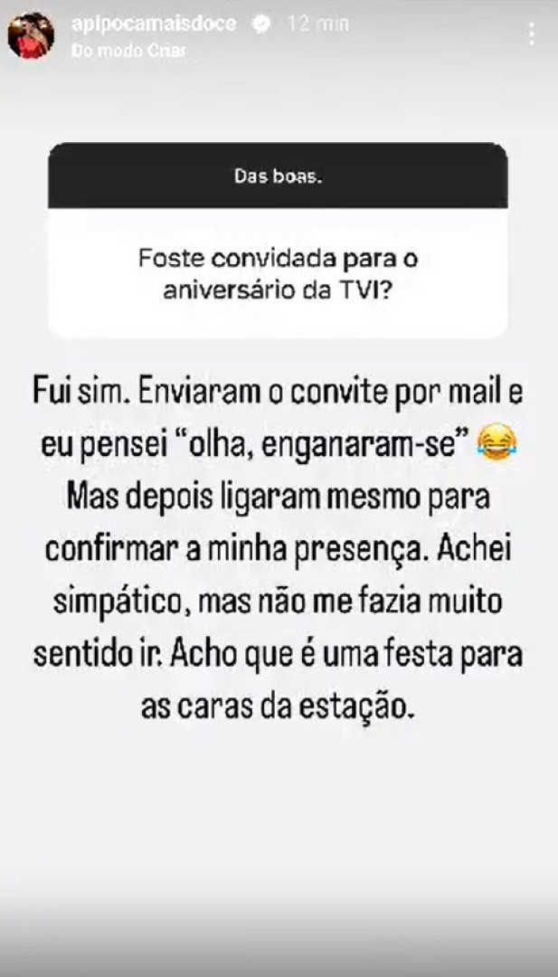 'Pipoca' diz que recebeu convite para gala da TVI... mas não foi