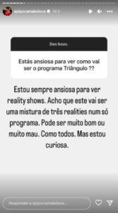 'Pipoca' sobre 'O Triângulo', da TVI: "Pode ser muito bom ou muito mau"