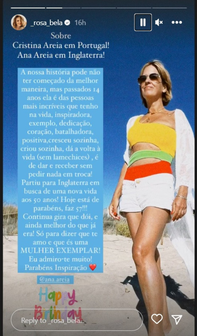 Problemas com a filha de Carlos Areia Resolvidos, garante Rosa Bela