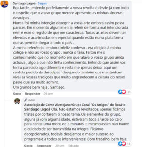 Queixa na ERC. Santiago Lagoá já tinha pedido desculpas a grupo de coral