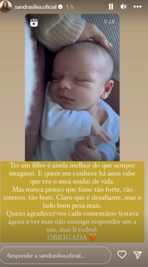 Ter um filho? "Nunca pensei que fosse tão forte, tão intenso, tão bom"