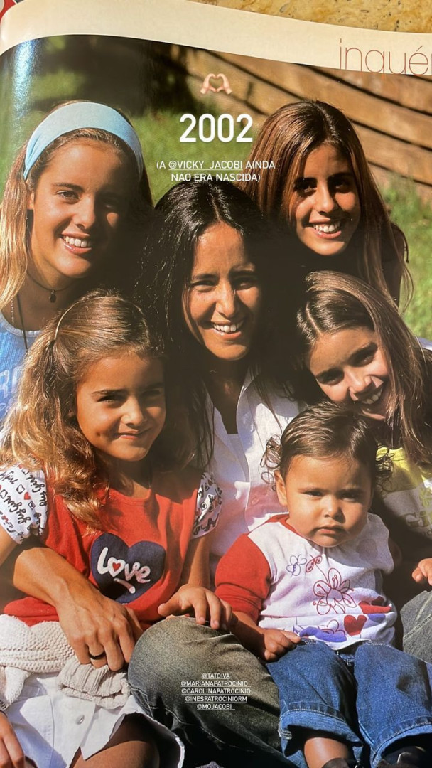 A foto que mostra como eram as irmãs Patrocínio há 21 anos