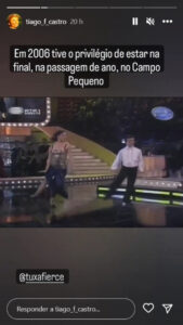 Ator volta ao 'Dança Comigo' depois de há 16 anos ter chegado à final