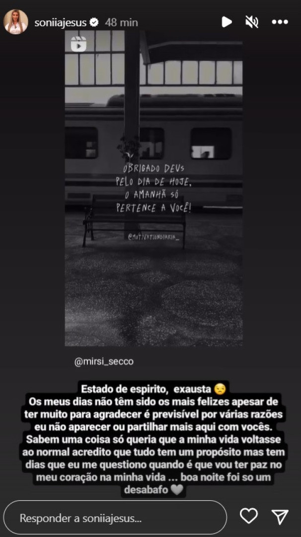 Com companheiro detido, Sónia Jesus desabafa: "Quando é que vou ter paz?"