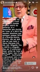 José Carlos Malato tece rasgados elogios a Herman José em dia especial