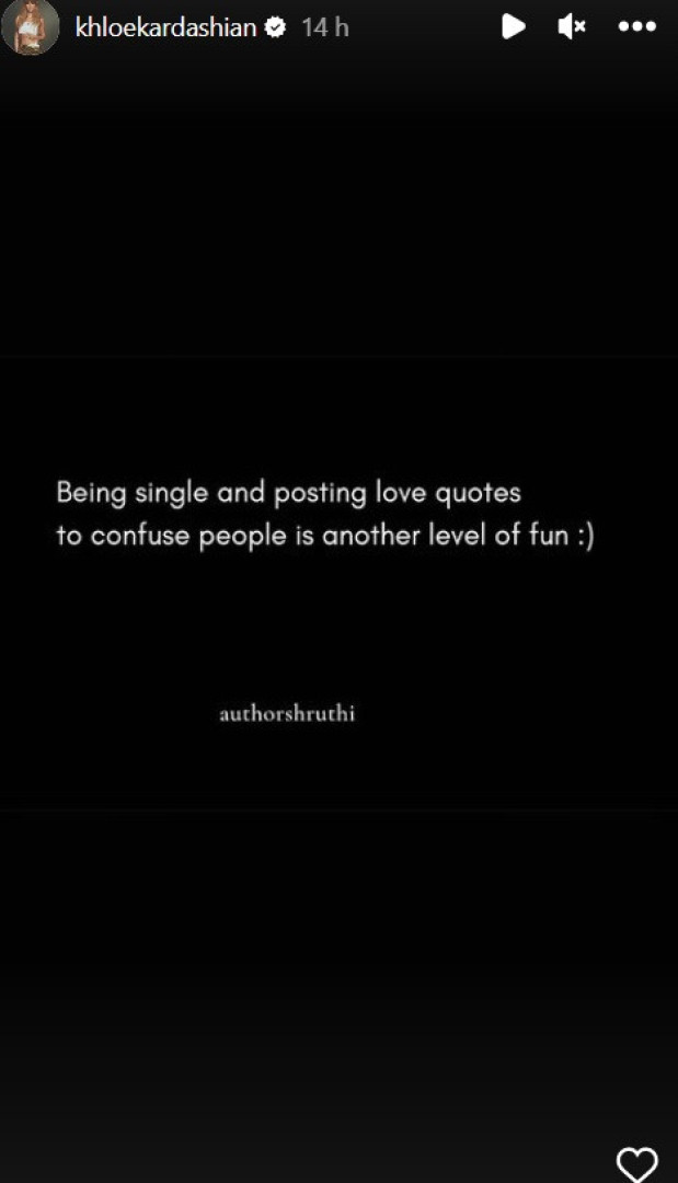 Khloé Kardashian esclarece que está solteira após elogios ao 'ex'