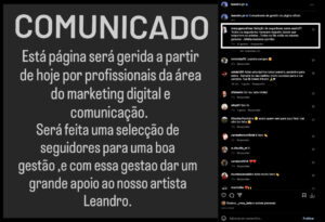 Leandro emite comunicado e divide opiniões. "Todos merecem respeito"