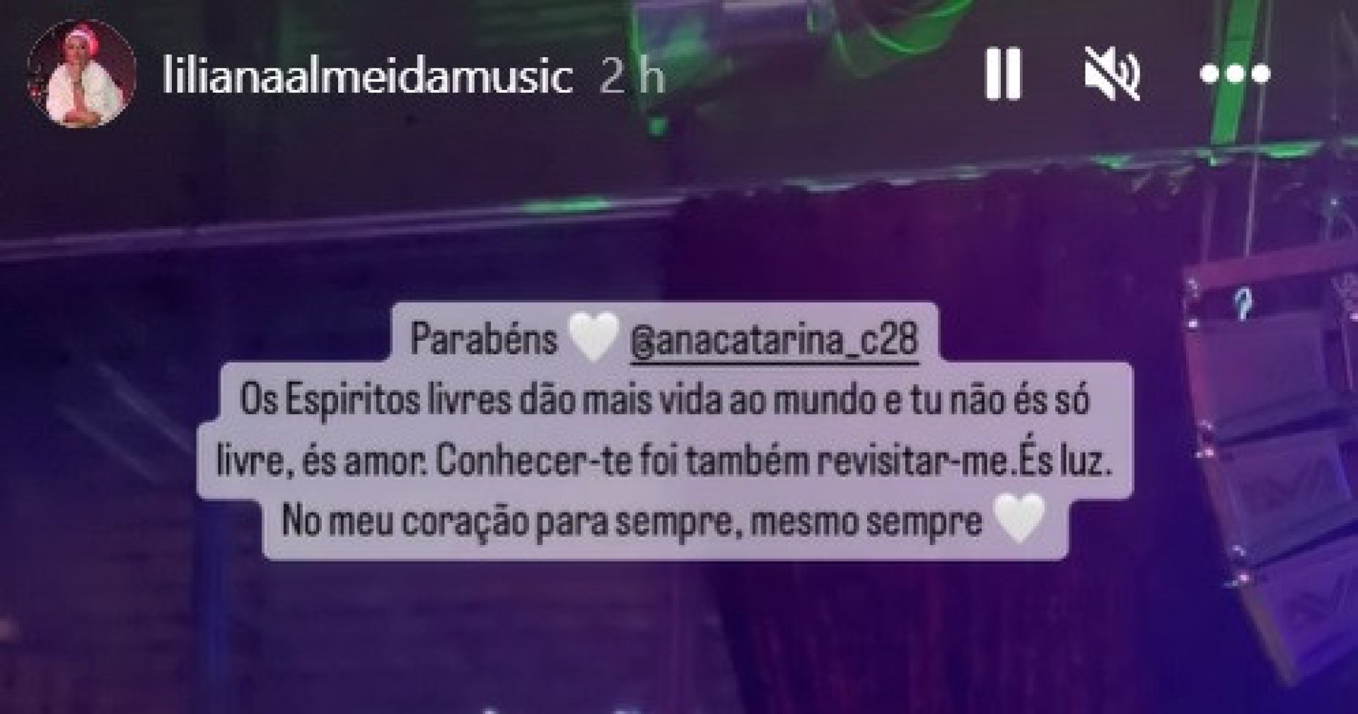 Liliana Almeida dedica mensagem à filha de Bruno de Carvalho