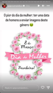 "O pior do dia da mulher", segundo Ana Garcia Martins