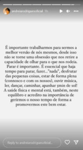 O truque de Andreia Rodrigues para ter equilíbrio: "Não fazer nada"
