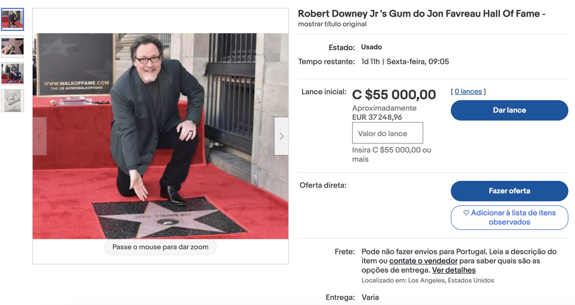 Pastilha que Robert Downey Jr. deitou fora está à venda. Veja o valor