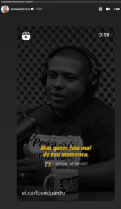 Reação a críticas? Rúben da Cruz destaca vídeos motivacionais