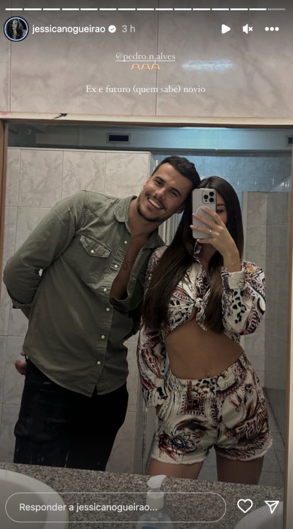 Reconciliados? Jéssica Nogueira encontra-se com ‘ex’ e diz: "Quem sabe"