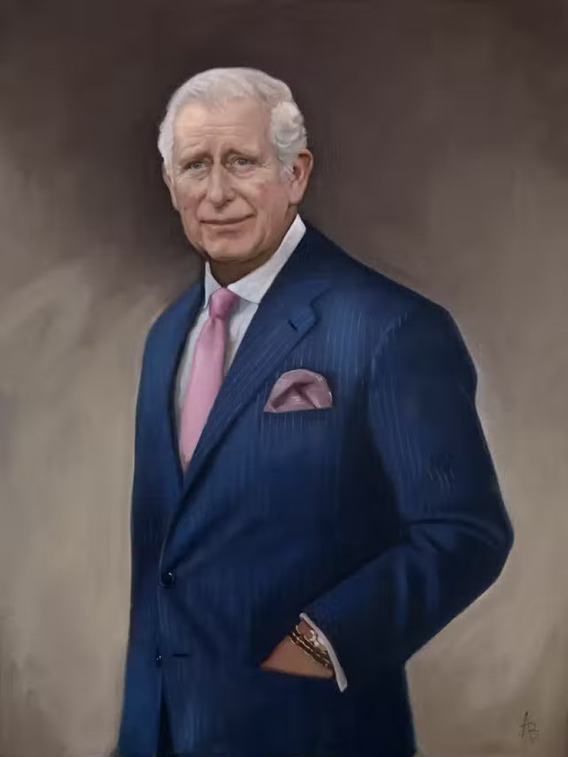Revelado primeiro retrato pintado do rei Carlos III