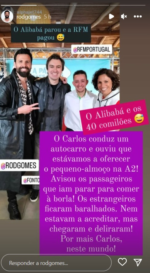 Rodrigo Gomes destaca episódio único após iniciativa da RFM