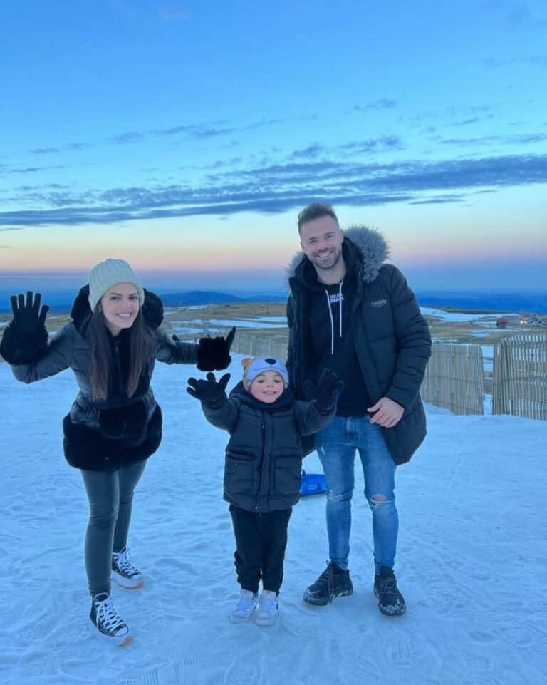 Rúben e Tatiana Boa Nova levaram o filho à neve pela primeira vez