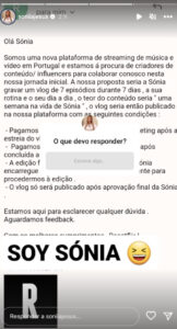 Sónia Jesus recebe proposta invulgar e diz: "Soy Sónia"