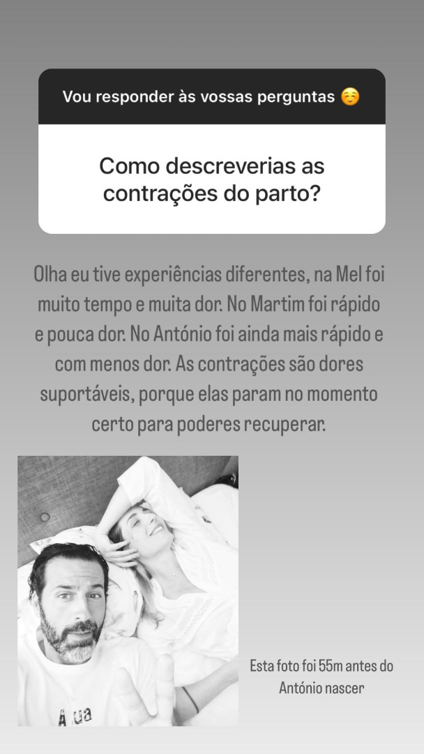 A (surpreendente) foto de Mafalda Rodiles "55 minutos" antes de dar à luz