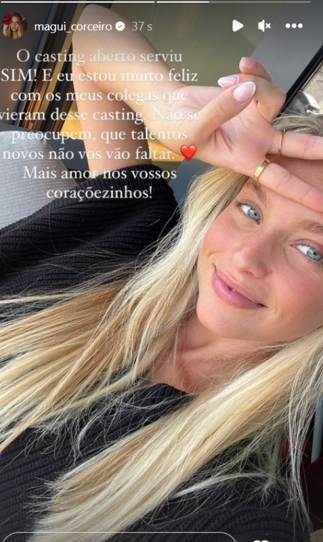 Após dizer que está nos 'Morangos', Margarida Corceiro reage a críticas