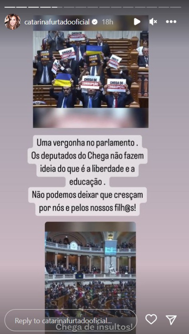 Catarina Furtado sobre o Chega: "Não podemos deixar que cresçam"