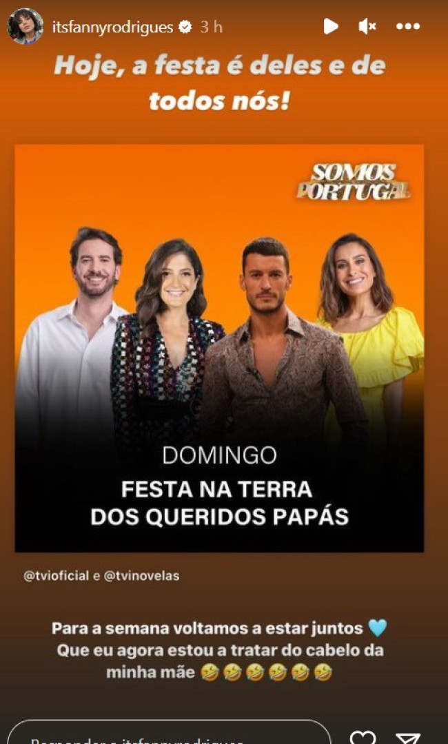 Fanny fora do 'Somos Portugal'? Apresentadora do programa manifesta-se