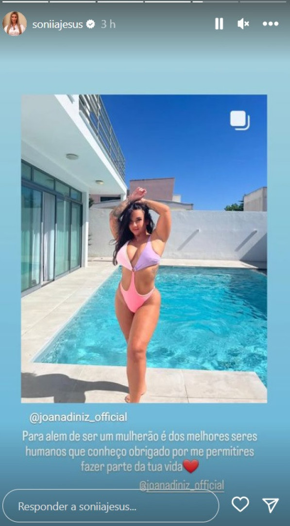 Joana Diniz diz que está "gorda" e recebe apoio de Sónia Jesus