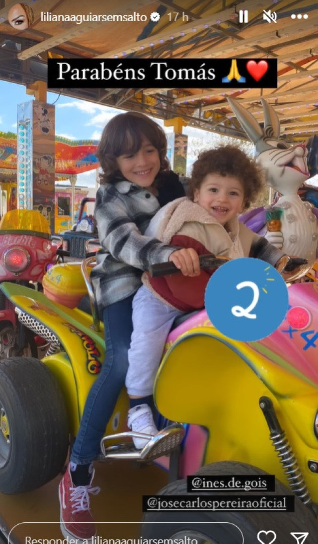 Liliana Aguiar assinala anos do filho de José Carlos Pereira e Inês Góis