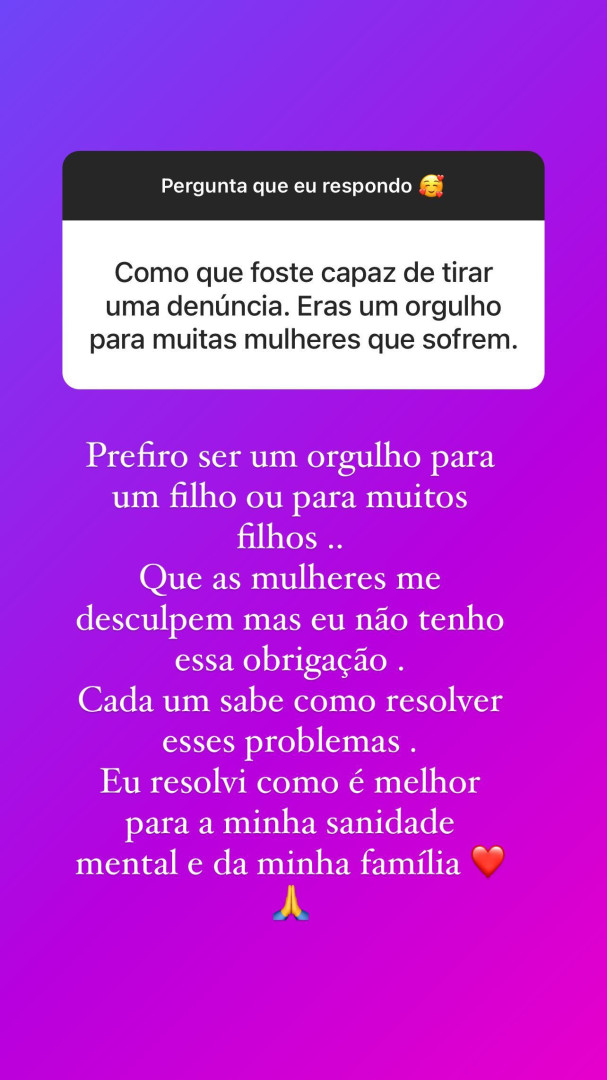 Liliana Aguiar explica porque retirou queixa por violência doméstica