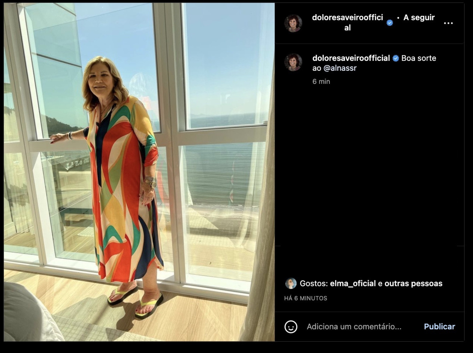 "Minha velhota tão linda". Elma Aveiro elogia fotografia da mãe