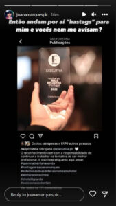 No Brasil, Joana Marques reage a "hashtags" de Cristina Ferreira
