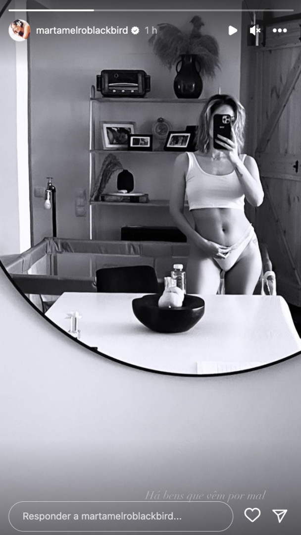 Oito meses após ser mãe, Marta Melro mostra forma física invejável