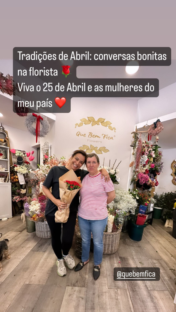 Rita Ferro Rodrigues cumpre todos os anos uma tradição para o 25 de Abril