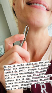 "Se eu já tenho pelos no queixo? Tenho sim senhora", assume Paula Neves