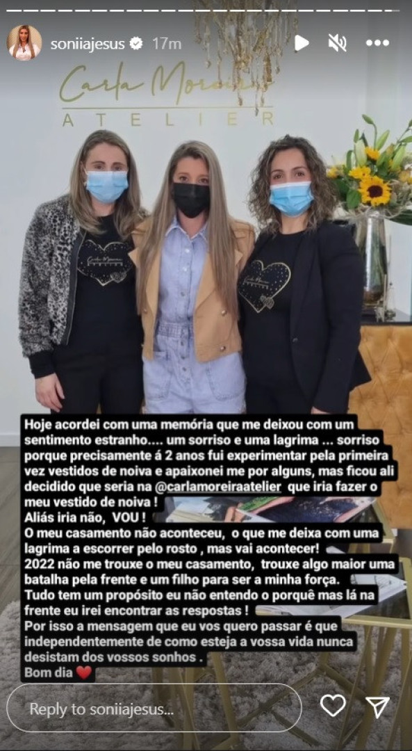 Sónia Jesus: "2022 não me trouxe o meu casamento, trouxe algo maior"
