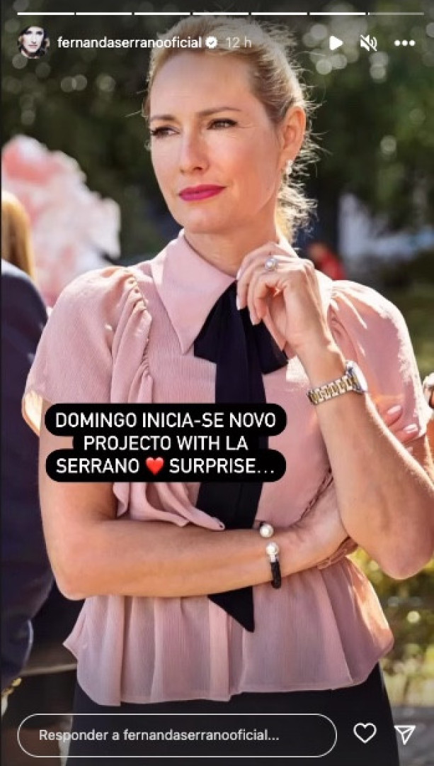 "Surpresa". Fernanda Serrano anuncia novo projeto