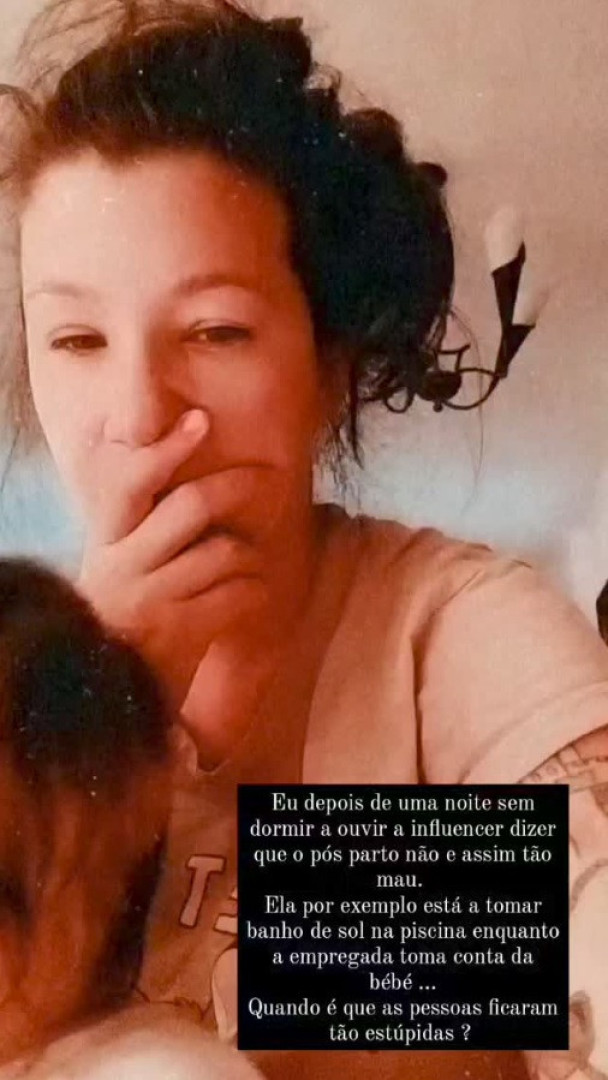 Tatiana critica influencers por dizerem que "o pós-parto não é tão mau"