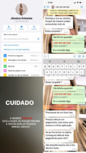 "Cuidado". Tentativa de burla usa nome e imagem de Jéssica Antunes