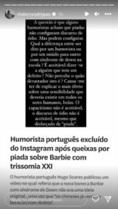 "Discurso de ódio não é aceitável, mesmo que disfarçado de 'piada'"