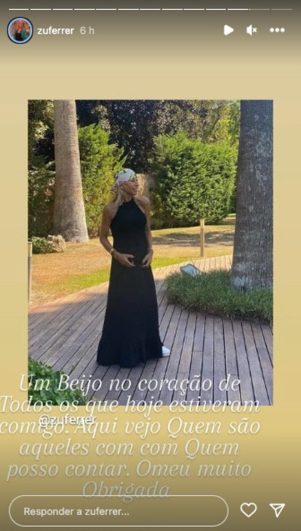 Em dia difícil, Zulmira Ferreira diz: "Aqui vejo com quem posso contar"