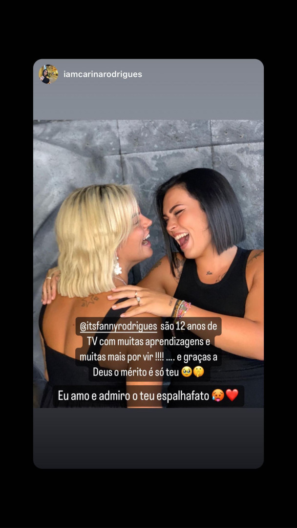 "Espalhafato"? Irmã defende Fanny Rodrigues após críticas