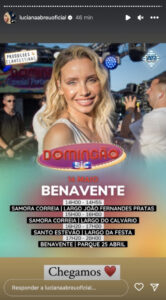 Está em Benavente e quer ver o 'Domingão'? Veja onde estará o camião